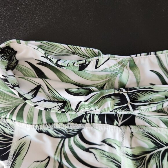 Cali‎ Active Leggings Yoga Running  Tropical Palm Floral Sz S EUC - Picture 7 of 13
